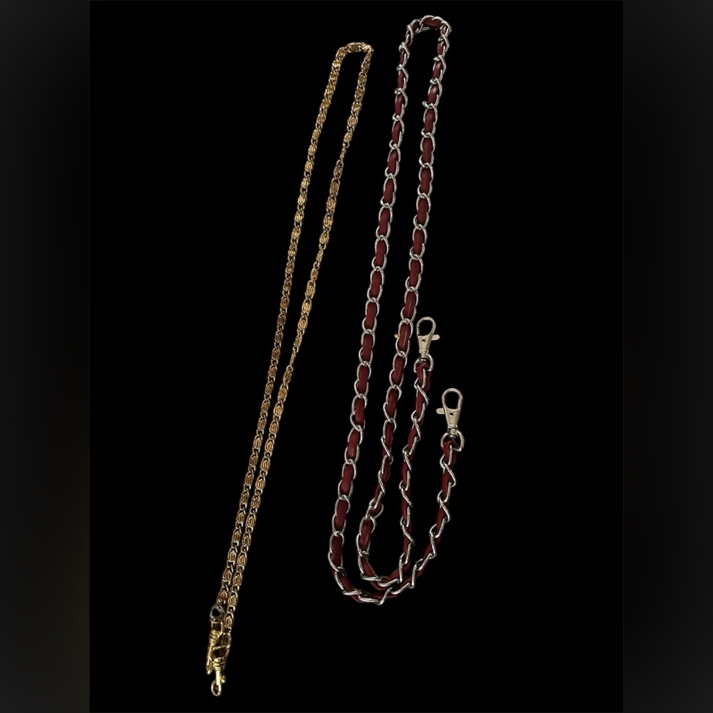 Two purse strap chains